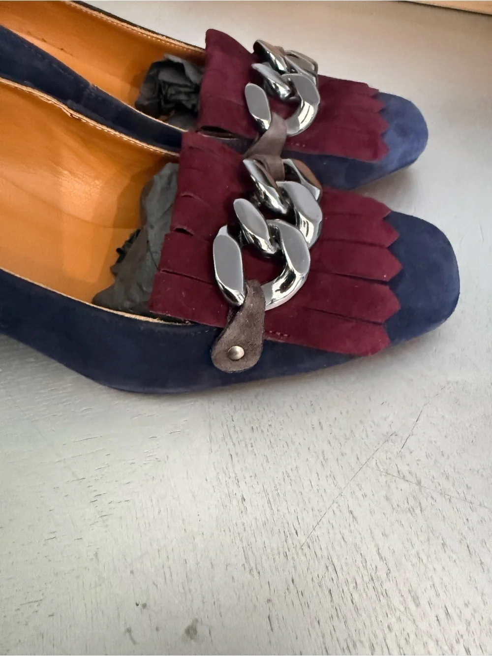 CAFÈ NOIR Suede Loafers